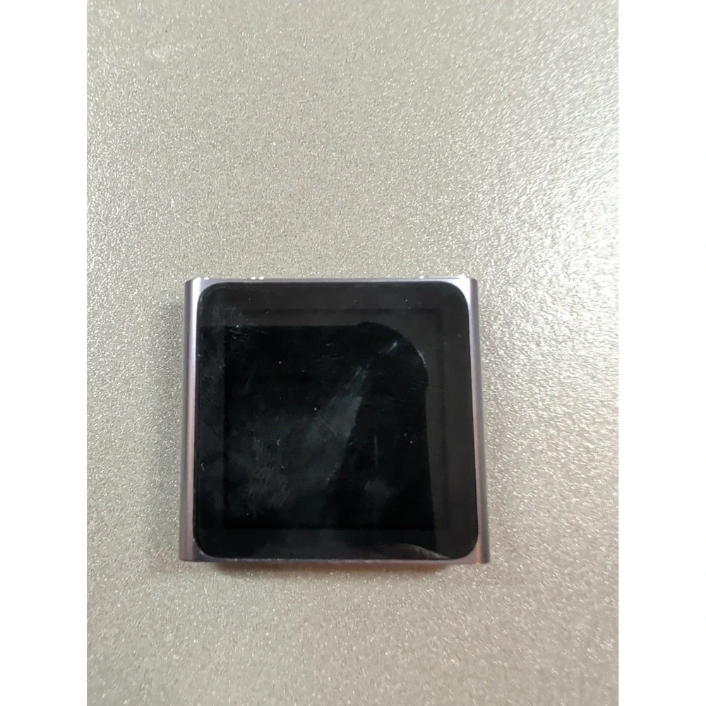 Apple iPod Nano 6th Gen 16GB Graphite‎ A1366 w/ Case & Cable Needs Battery